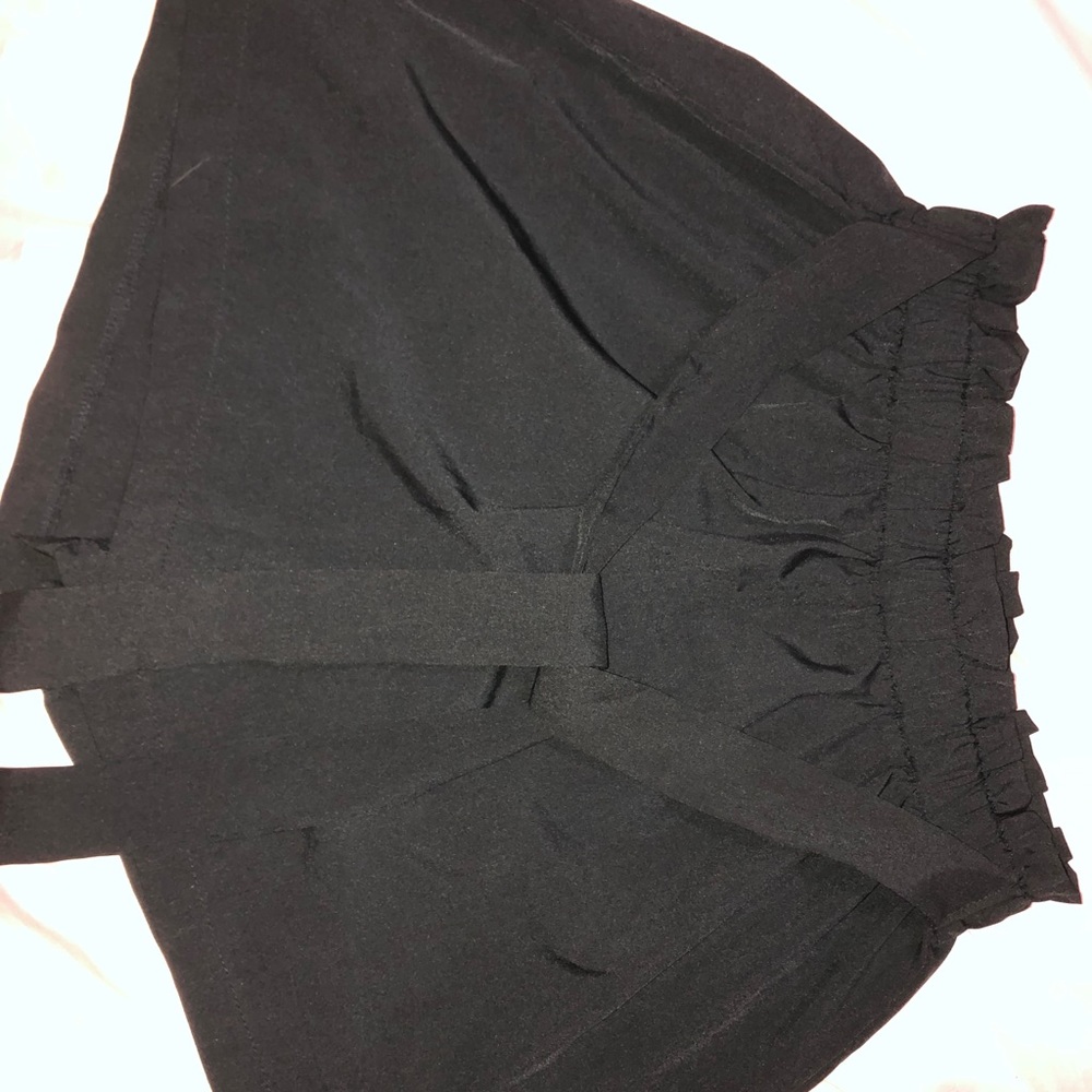 “paper bag” high rise shorts